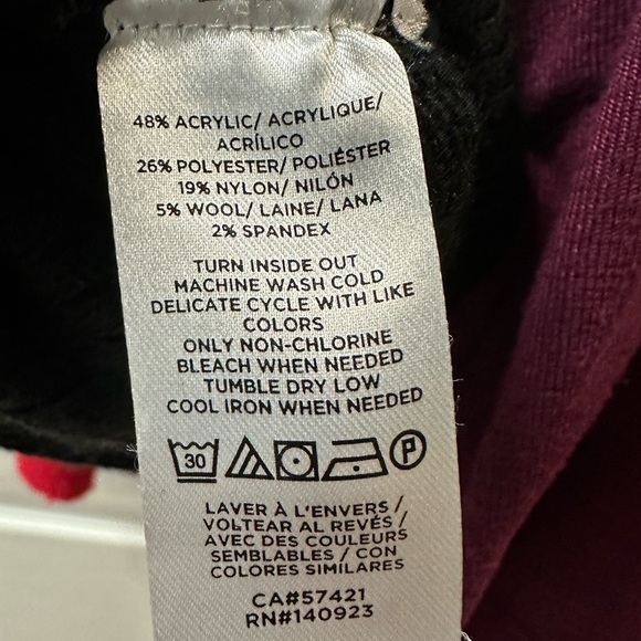 Black LOFT sweater with pearls on cuffs - Picture 5 of 5